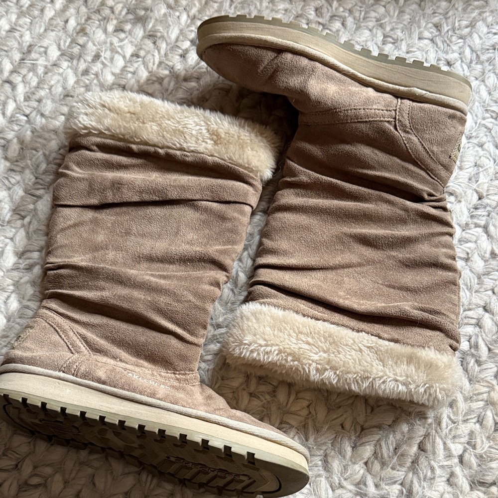 Cozy Tan Suede Women's Boots
